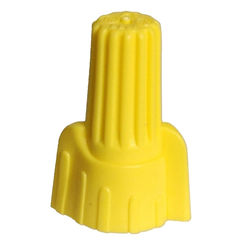 Hubbell HWCW1B50 Wire Connector, 18 to 10 AWG Wire, Thermoplastic Housing Material, Yellow - pack of 50