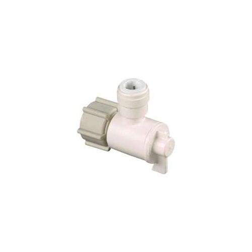 Watts 3553-0608/P-675 Angle Valve, 1/2 x 1/4 in Connection, NPS x CTS, 250 psi Pressure, Thermoplastic Body