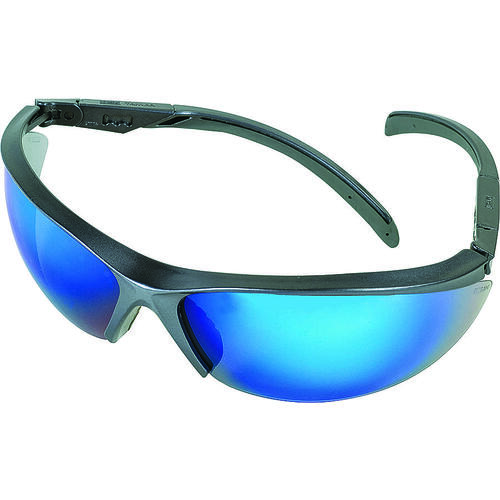 MSA 10083070 10083086 Essential Adjust Safety Glasses, Anti-Fog Lens, Metal Frame, Blue Gray Frame