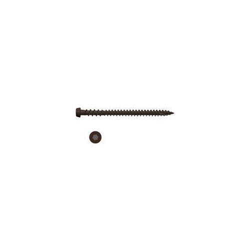 Camo 349059 0 Deck Screw, #10 Thread, 2-1/2 in L, Star Drive, Type 99 Double-Slash Point, Carbon Steel, ProTech-Coated