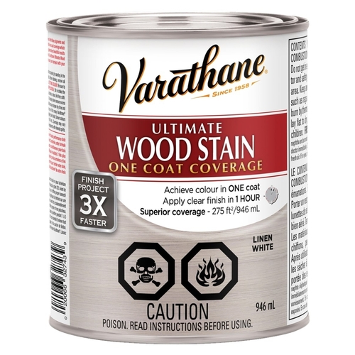 Varathane 303003 Wood Stain, Linen White, Liquid, Can