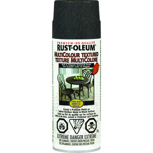 STOPS RUST Spray Paint, Textured, Aged Iron, 340 g, Aerosol Can