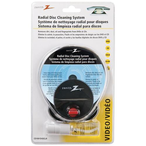 Zenith CD1001DVDCLR Disc Cleaning System, Radial