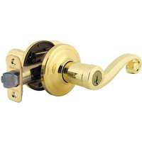 Kwikset 740LL3SMTCP Signature Series Entry Lever Lockset, Metal, Polished Brass