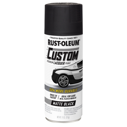 Automotive Premium Paint, Matte, Black, 11 oz, Aerosol Can