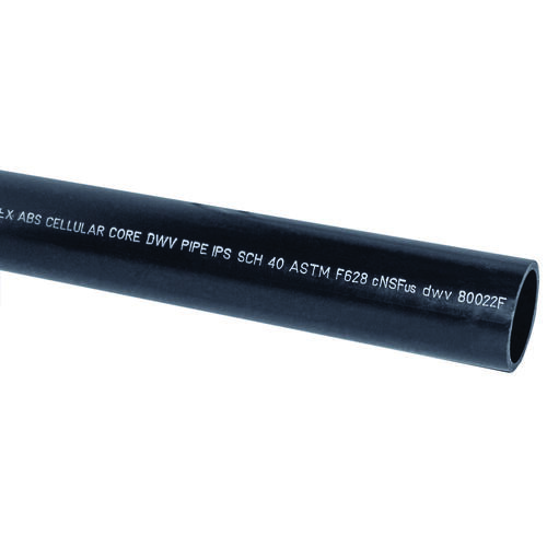 JM EAGLE 27425 Cellular Core Pipe Plain, 2 in, 20 ft L, Black - 240" Stock Length