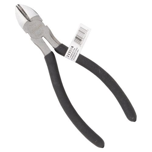 Diagonal Cutting Plier, 6 in OAL, 1.2 mm Cutting Capacity, 1.5 in Jaw Opening, Black Handle - pack of 40