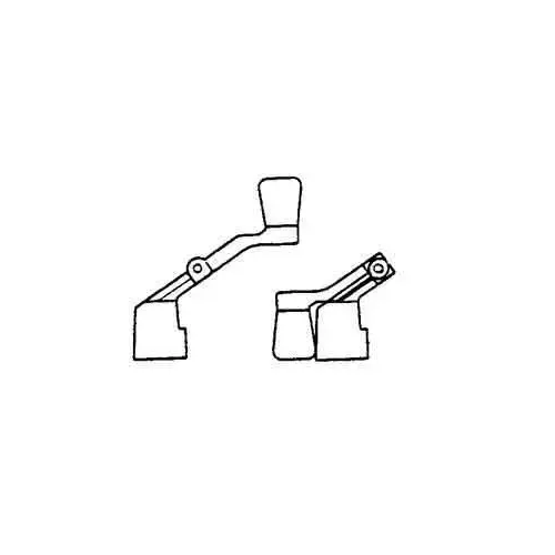 Fold Away Window Crank, 1 in L x 4-1/2 in W x 5-1/2 in H, For Use With 11/32 in Spline, White - pack of 2