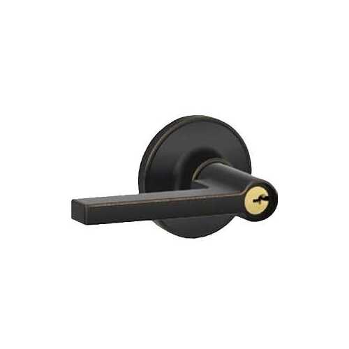 Dexter J Series J54 SOL 716 Entry Door Lock, 3 Grade, Alike Key, Zinc, Aged Bronze, Solstice Lever Handle