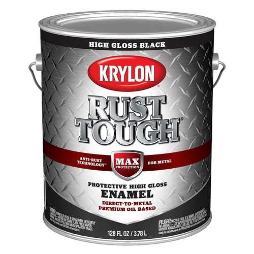 Rust Tough Enamel, Gloss, Black, 1 gal