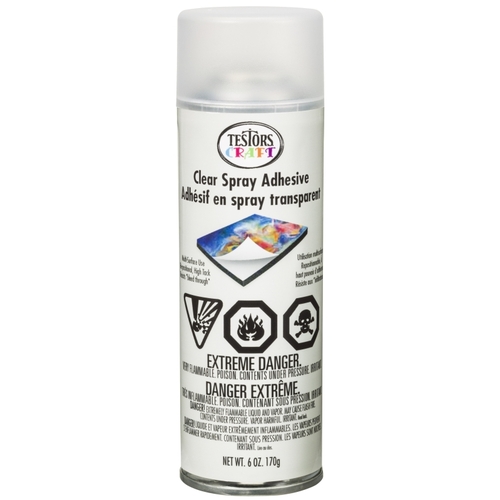 Craft Adhesive, Liquid, Solvent-Like, Clear, 6 oz Aerosol Can