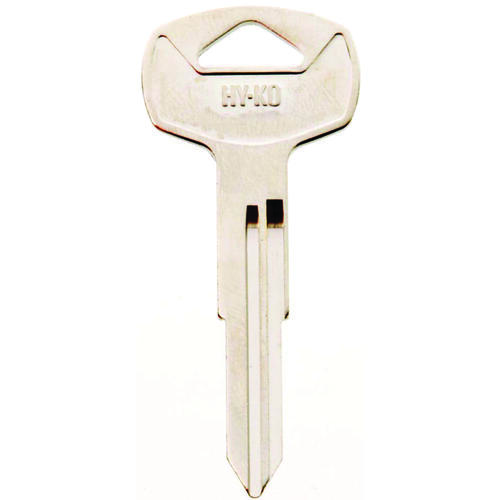 Automotive Key Blank, Brass, Nickel, For: Nissan Vehicle Locks