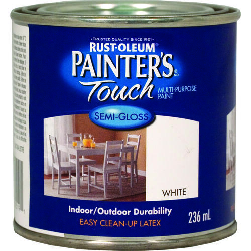 PAINTER'S Touch Brush-On Paint, Semi-Gloss, White, 236 mL Can