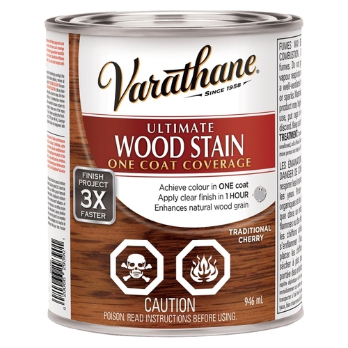 Varathane 286780 Wood Stain, Traditional Cherry, Liquid, Can
