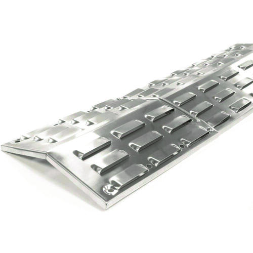 GrillPro 92375 Heat Plate, Stainless Steel, Porcelain Enamel-Coated, For: H or Bar Burners on the Grill
