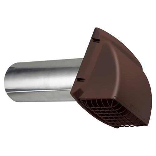 Dundas Jafine BPMH4BZW ProVent Professional Exhaust Hood, 4 in Duct, Polypropylene Hood, Brown Hood