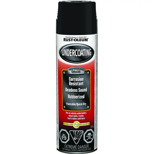 AUTOMOTIVE Rubberized Undercoating, Black, 425 g, Aerosol Can