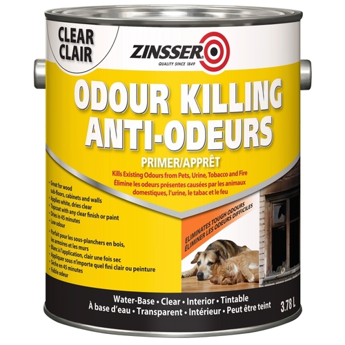 Rust-Oleum 316872-XCP2 Odor Killing Primer, Clear, White, 3.78 L - pack of 2