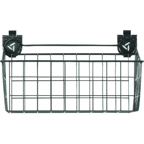 Gladiator GAWU18BKBH Wire Basket, 35 lb Capacity, Steel, Graphite