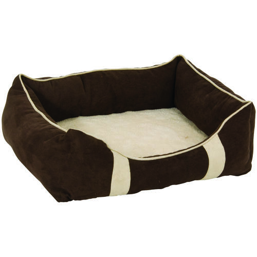 26543 Pet Lounger, 22 in L, 18 in W, Polyester Fill, Foam Cover, Assorted