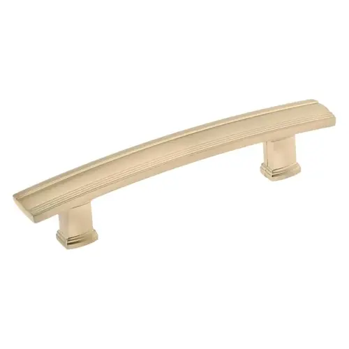 Drawer Pull, 5-19/32 in L Handle, 1-3/16 in Projection, Metal, Champagne Bronze Brass/Yellow