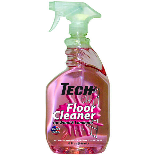Floor Cleaner, 32 oz Bottle, Liquid, Slight Pleasant, Transparent Pink