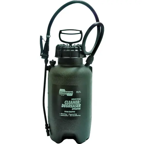 Compression Sprayer, 2 gal Tank, Poly Tank, 42 in L Hose, Black