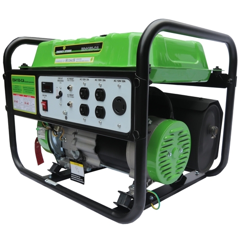 Energy Storm 4150-CA Portable Generator, 30 A, 120 V, 3500 W Output, Gasoline, 4 gal Tank, Recoil Start