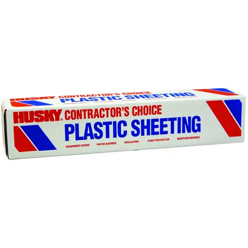 POLY-AMERICA SW403C Painter's Sheeting, 100 ft L, 3 ft W, Clear