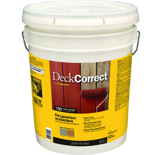 25200 Series Deck Stain, Tint Base, Liquid, 5 gal, Pail