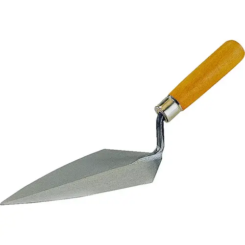 Brick Trowel, 5.5 in L Blade, 2.75 in W Blade, Steel Blade, Ergonomic Handle