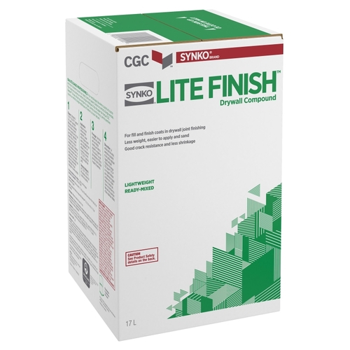 Lite Finish Drywall Compound, Paste, Off White, 17 L