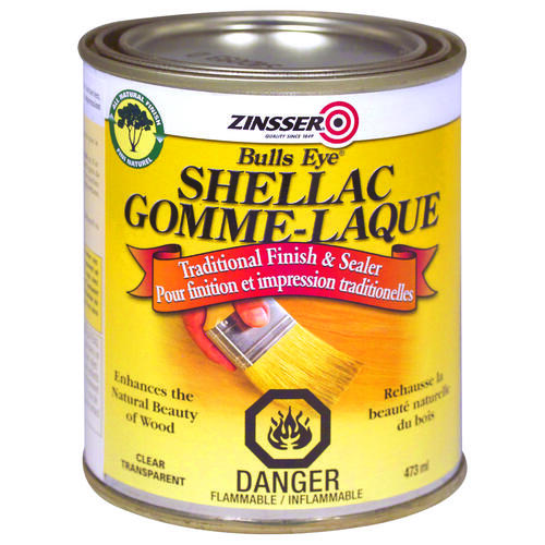 Zinsser Z00318 Bulls Eye Shellac, Clear, Liquid, 473 mL, Can