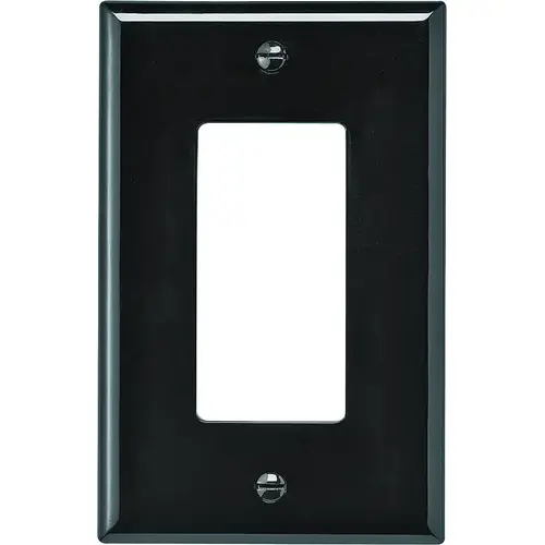 Wallplate, 4.87 in L, 3.12 in W, 1 -Gang, Polycarbonate, Brown, High-Gloss - pack of 20