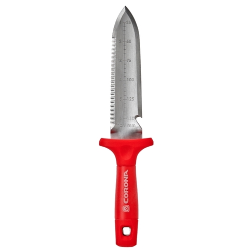 Hori Hori Garden Knife, 8 in L Blade, Steel Blade, Anvil Blade, Poly Handle