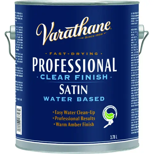 Wood Finish, Satin, Clear, Liquid, 3.78 L - pack of 2