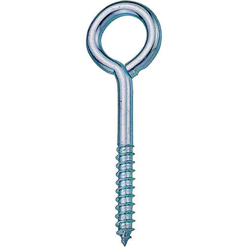 Lag Screw Eye, 11.4 mm Thread, Screw Thread, 2 in L Thread, 1-15/16 in Dia Eye, 381 lb Working Load - pack of 10