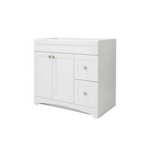 Foremost MXWV3621 Monterrey Series Vanity, Flat White, 2-Drawer