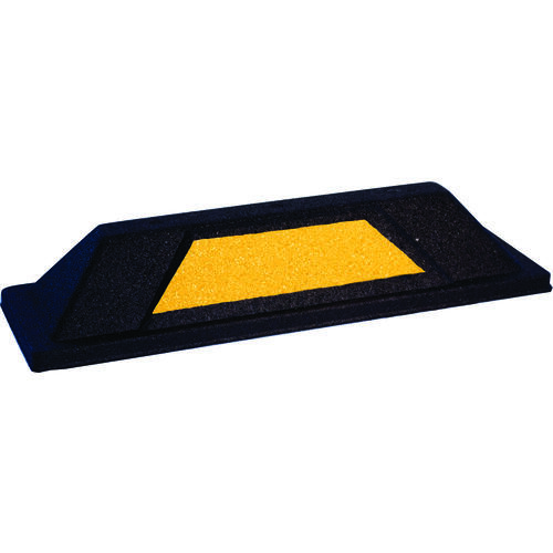 QRRI INC TF375-6X20-SP Secure Park Parking Stop, Rubber, Black/Yellow