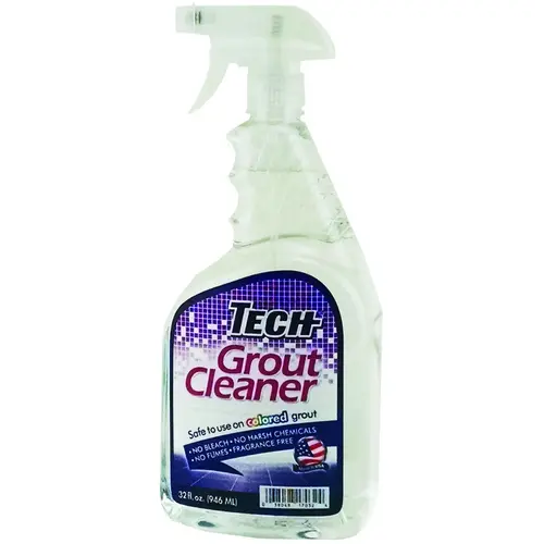 Tech 17024-06S 17326-06S Grout Cleaner, 32 oz Bottle, Liquid, Transparent