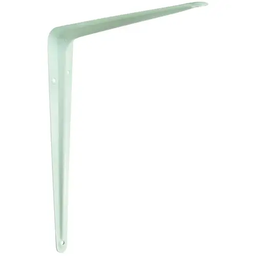 Shelf Bracket, 65 lb/Pair, 6 in L, 5 in H, Steel, White - pack of 20