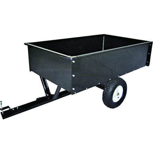 Dump Cart, 1500 lb, 58 in L x 14 in W x 34 in H in Deck, Steel Deck, 2-Wheel, Pneumatic Wheel Powder-Coated