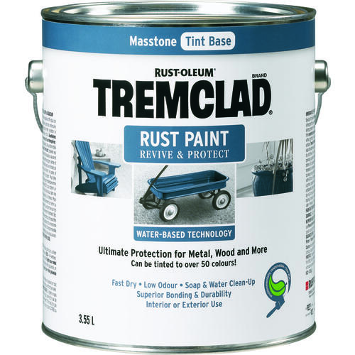 RustOleum 260100WB355XCP2 TREMCLAD Rust Paint, Gloss, Masstone, 3.55
