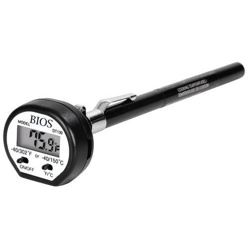 Stem Thermometer,-40 to 302 deg F, LCD Display