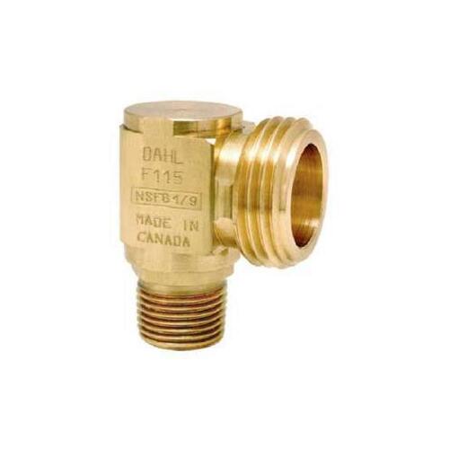 Dahl Brothers 220-01-04-BAG 2200104 Hose Adapter Elbow, 1/2 in, IPS x Hose, Brass