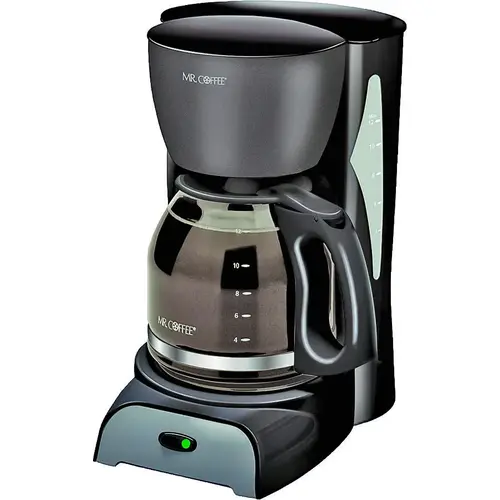 Mr. Coffee SK13-RB Coffee Maker, 12 Cups Capacity, 900 W, Black