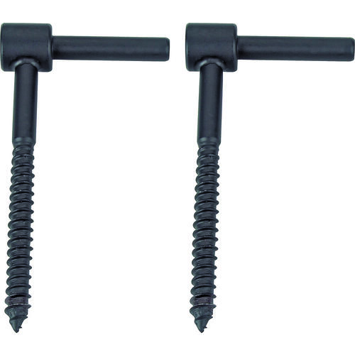 Lag Pintel, 5 x 2-9/16 x 3/4 in, Black, Screw Mounting - pack of 2