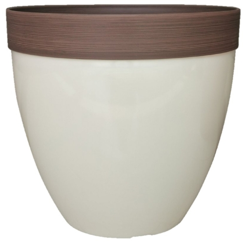 Southern Patio HDR-077091 Hornsby Planter, Resin, Dark Beige