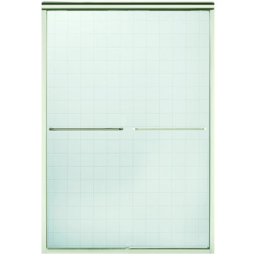 STERLING 5475-48N-G05 Finesse Series Shower Door, Clear Glass, Tempered Glass, Frameless Frame, Aluminum Frame