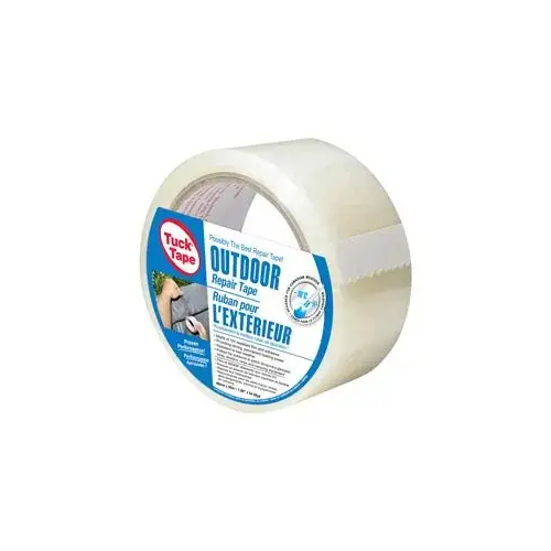 Outdoor Repair Tape, 50 m L, 48 mm W, Clear